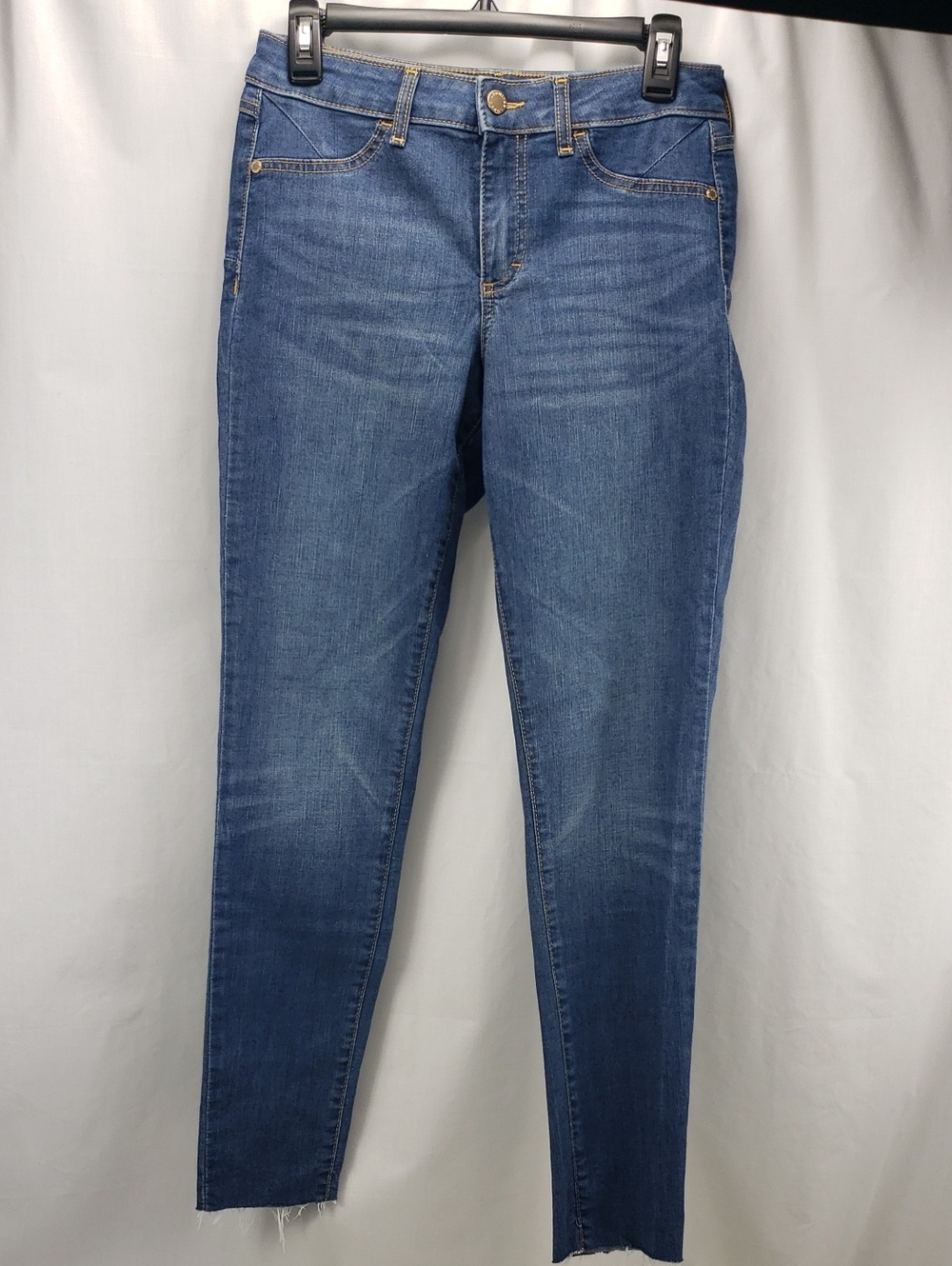 Jennifer Lopez Sculpt Super Skinny Jeans With Raw Hem Size 10 - Picture 2 of 5